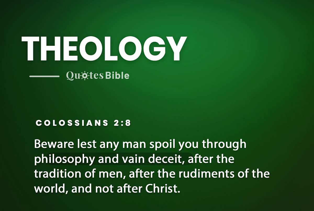 theology bible verses quote