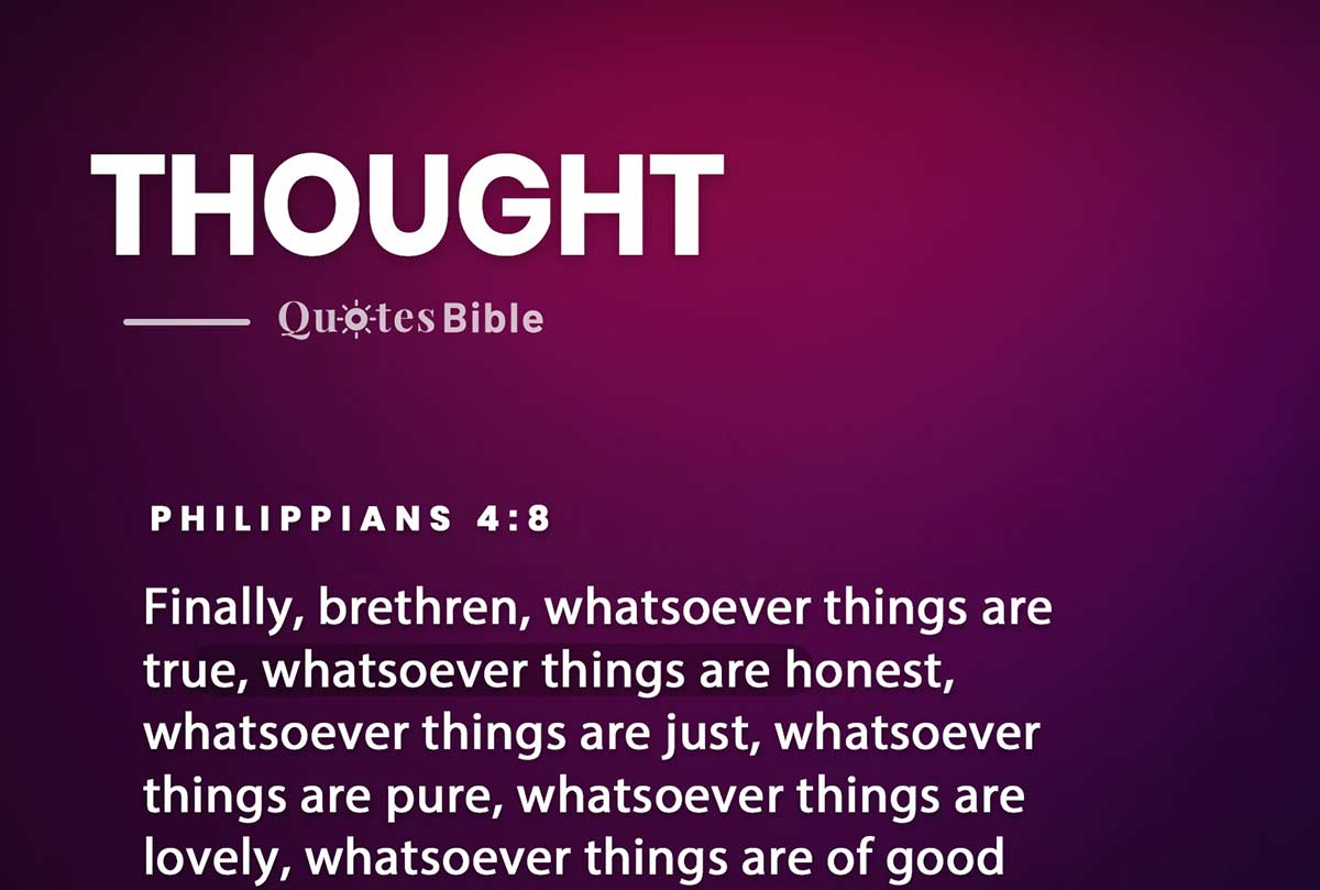 thought bible verses quote