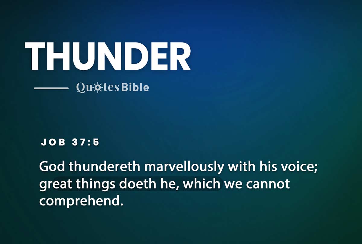 thunder bible verses quote