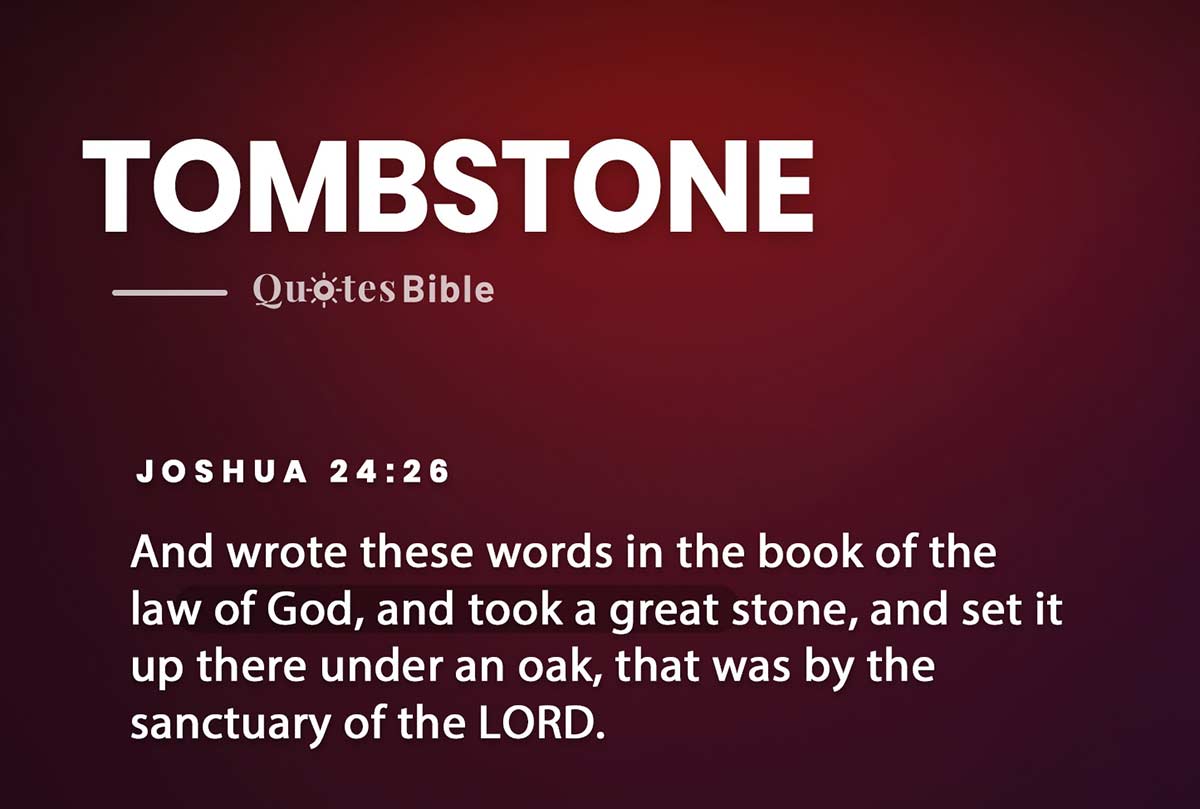 tombstone bible verses quote