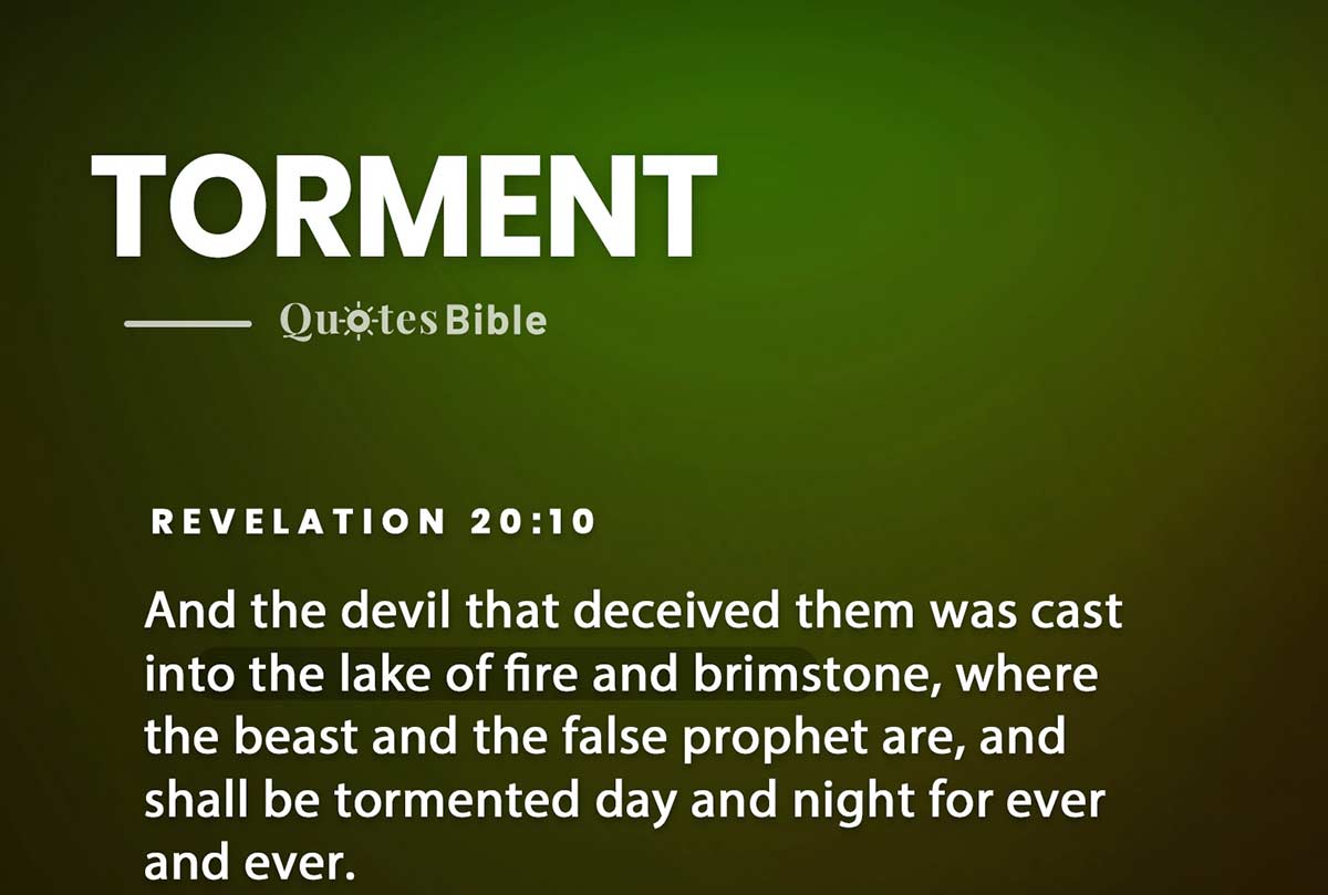 torment bible verses quote