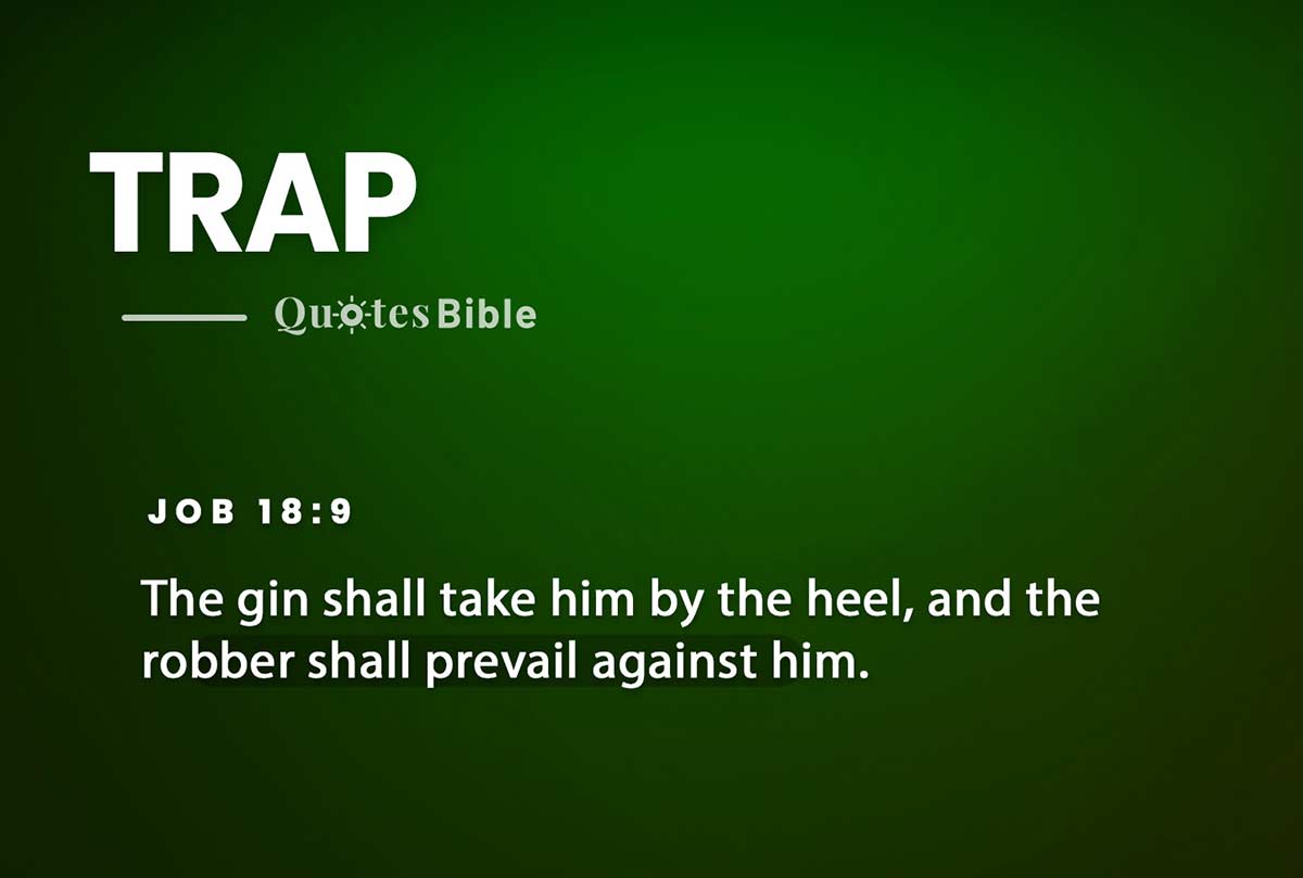 trap bible verses quote