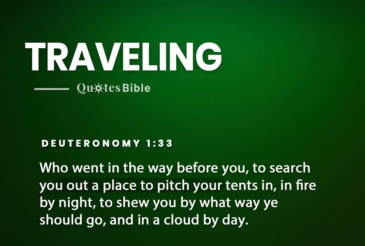 traveling bible verses quote