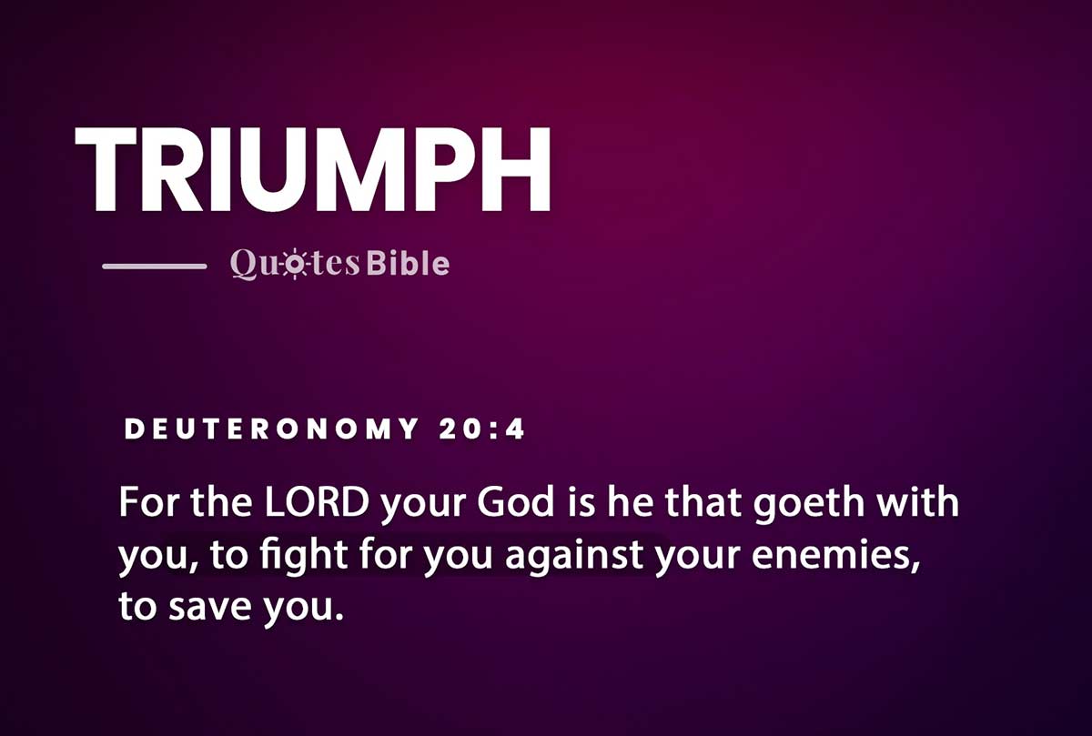 triumph bible verses quote