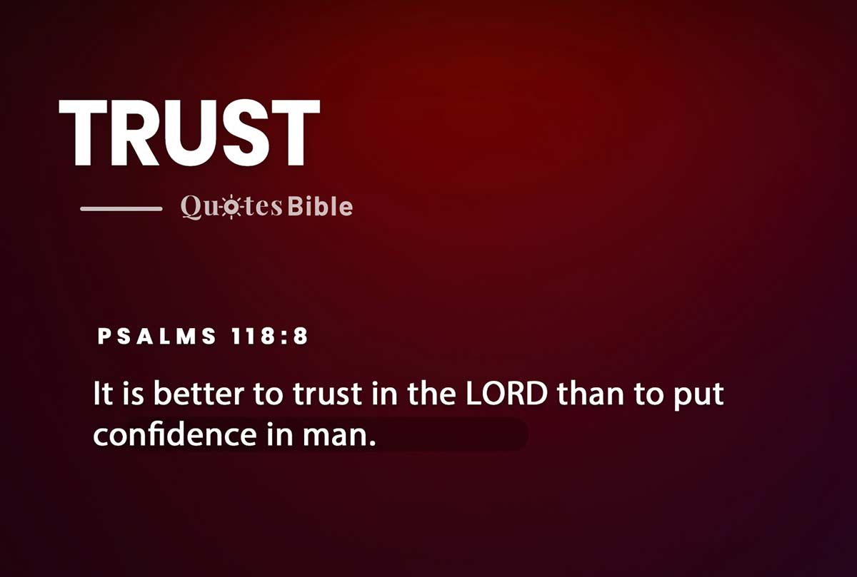 trust bible verses quote