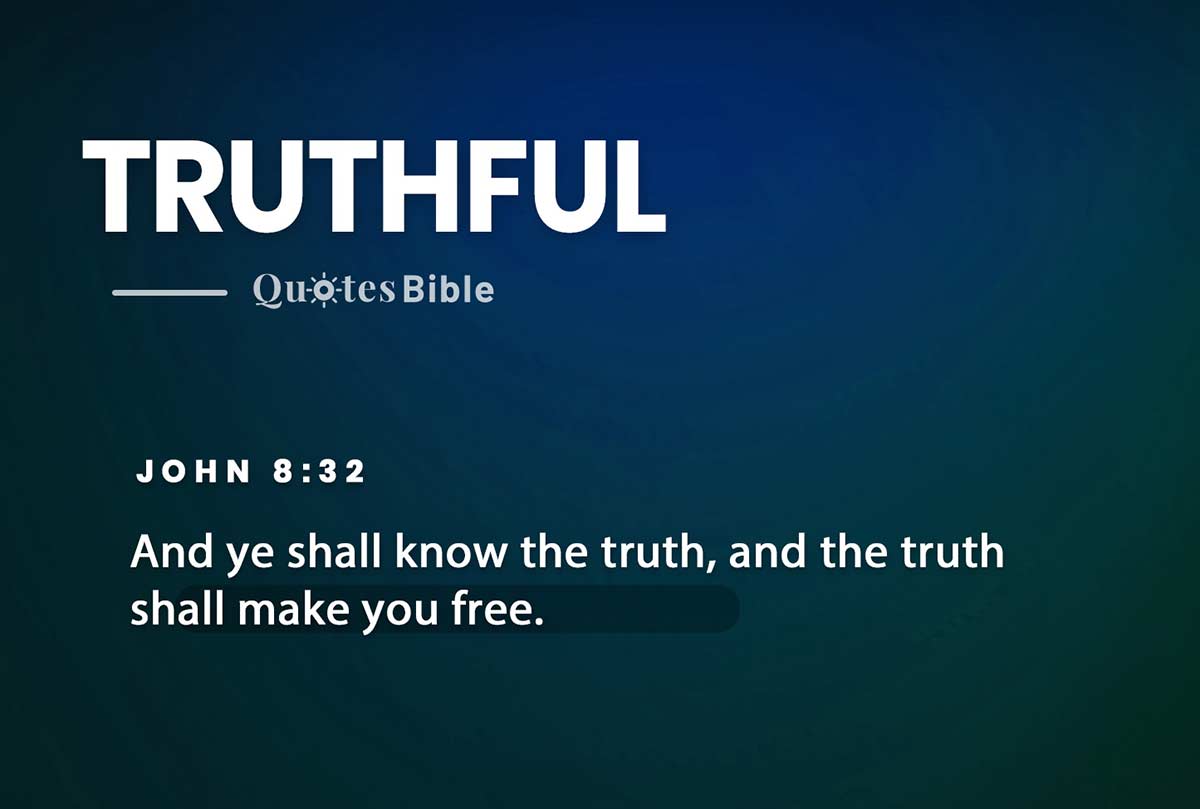 truthful bible verses quote