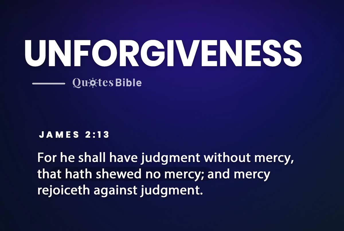 unforgiveness bible verses quote