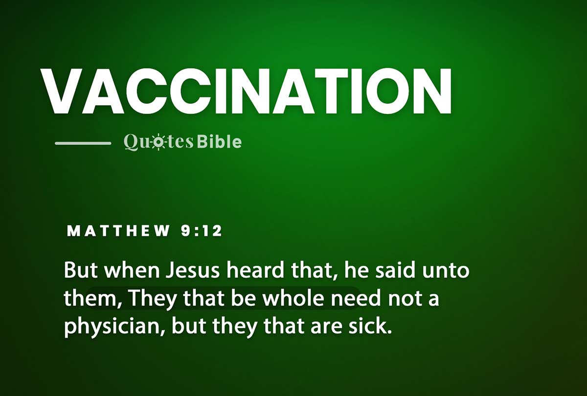 vaccination bible verses quote