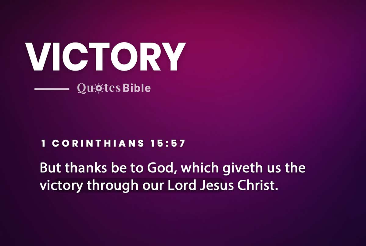 victory bible verses quote