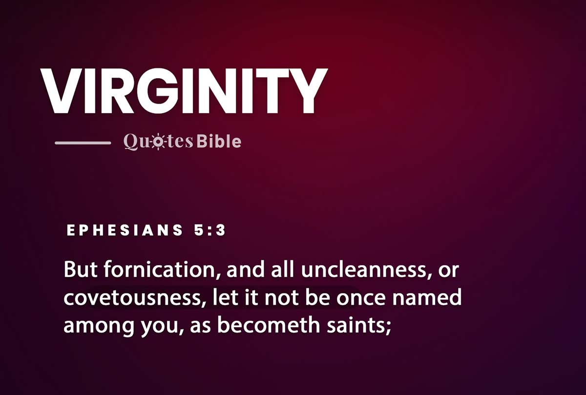 virginity bible verses quote