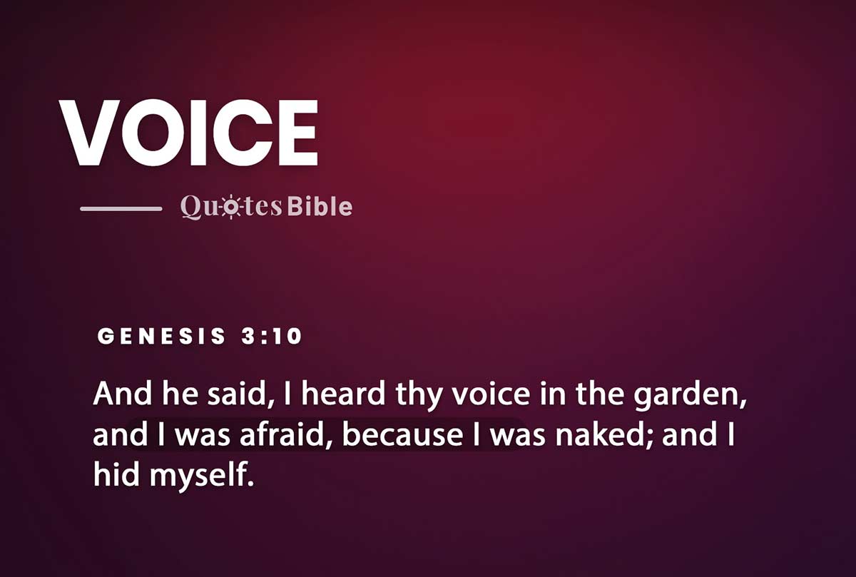 voice bible verses quote