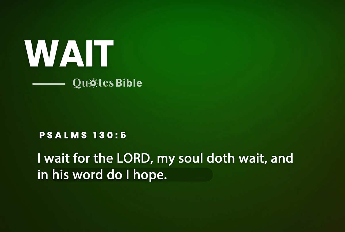 wait bible verses quote