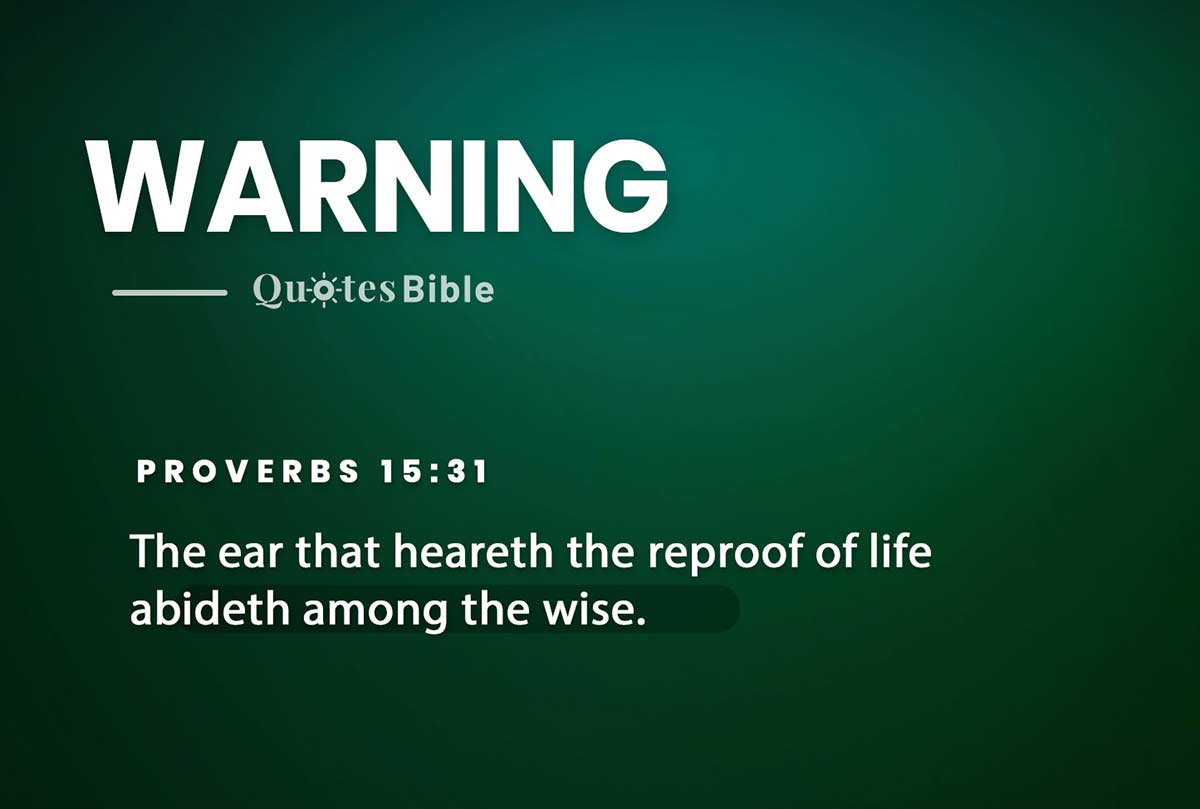 warning bible verses quote