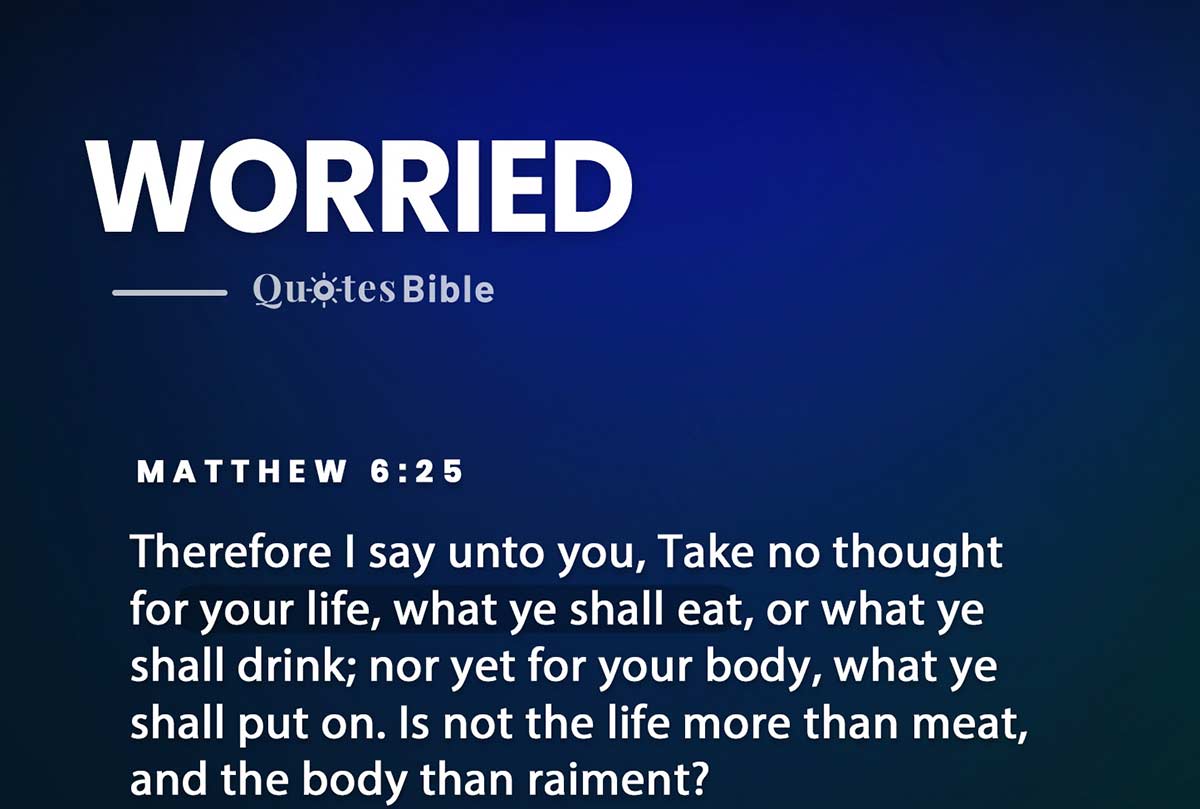 worried bible verses quote