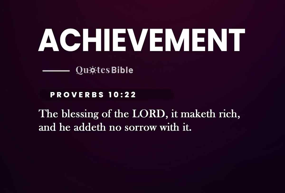 achievement bible verses quote
