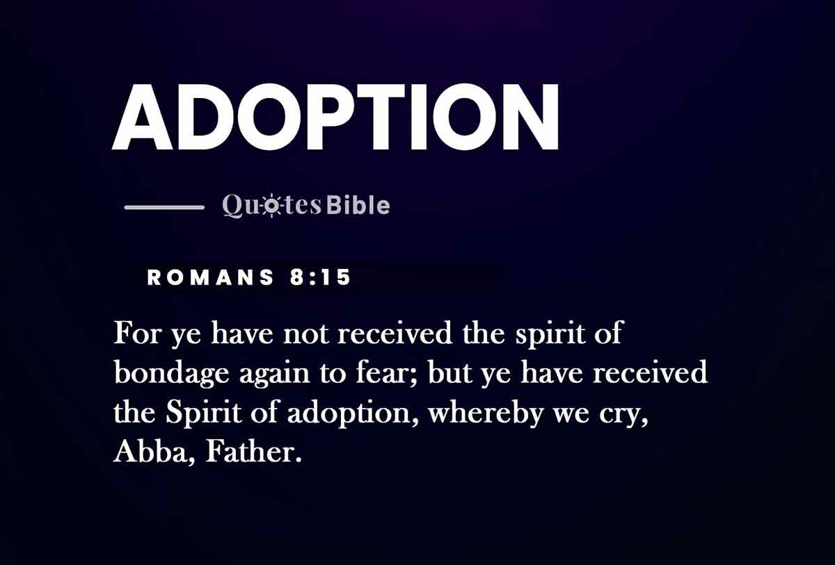 adoption bible verses quote