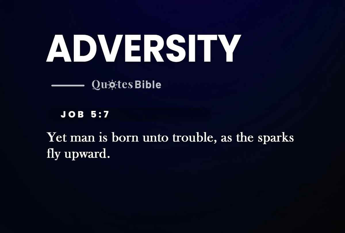 adversity bible verses quote
