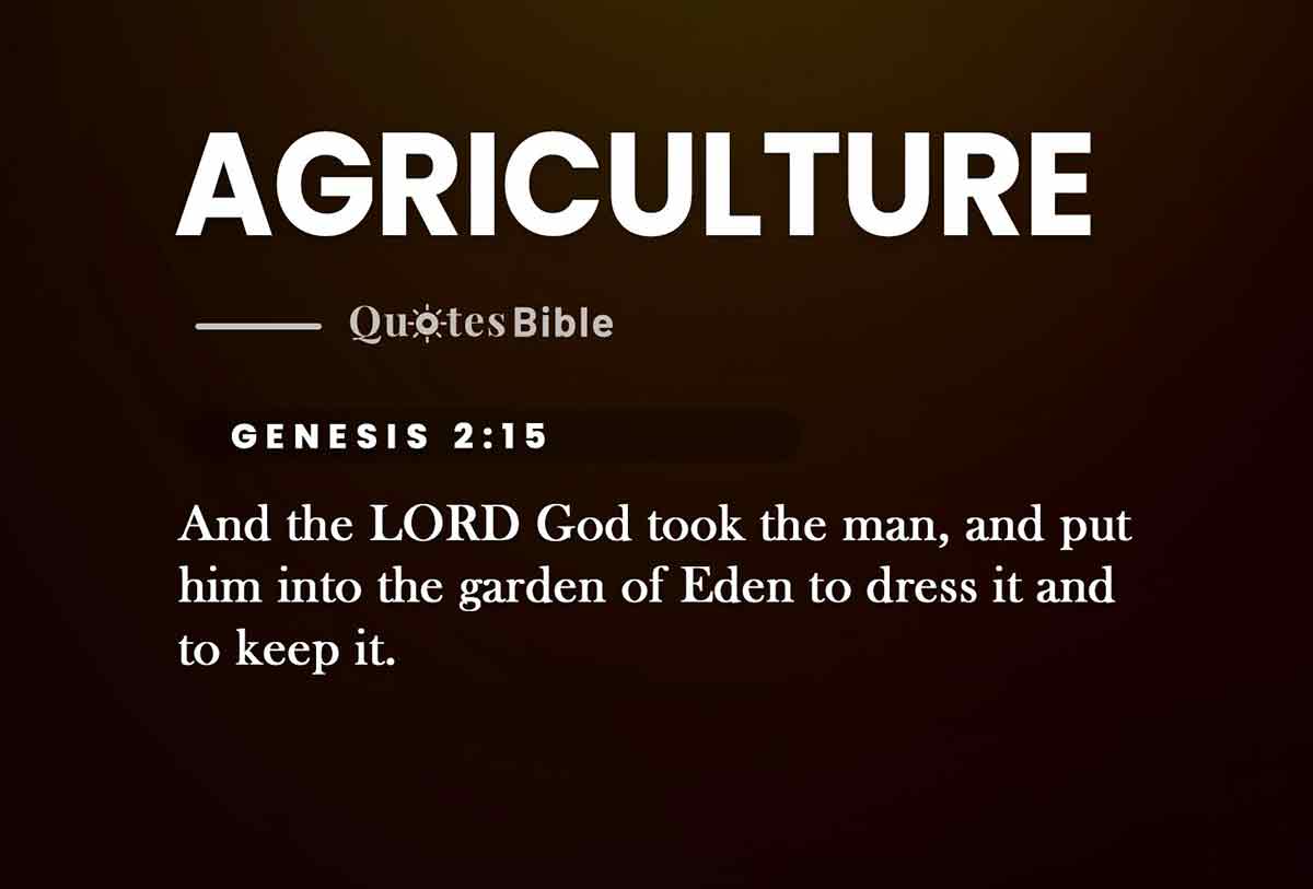 agriculture bible verses quote