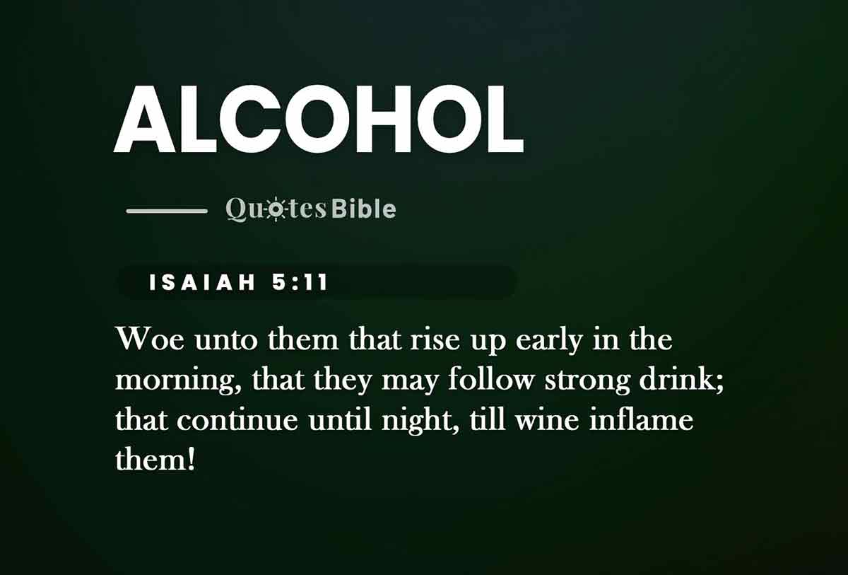 alcohol bible verses quote