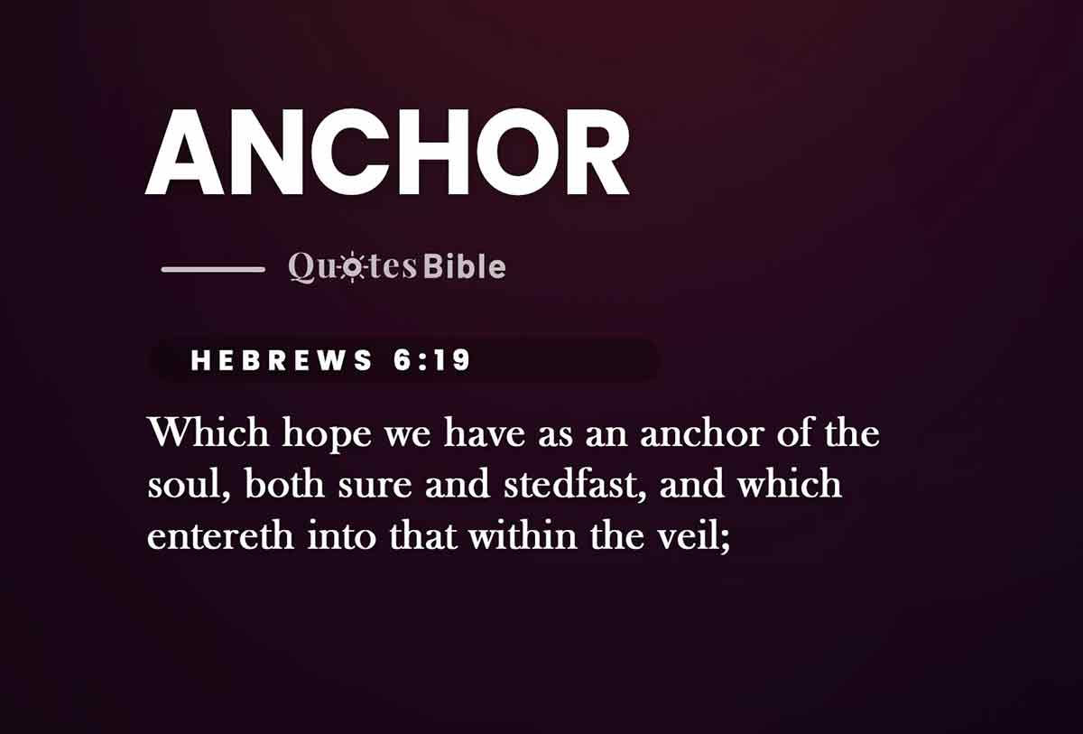 anchor bible verses quote