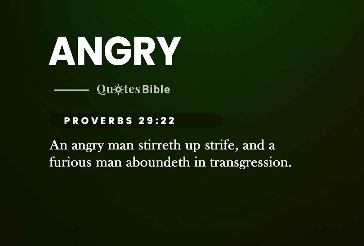 angry bible verses quote