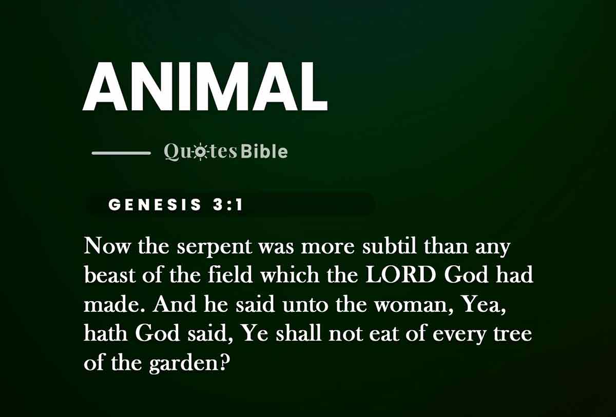 animal bible verses quote