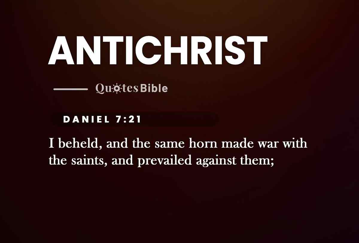 antichrist bible verses quote
