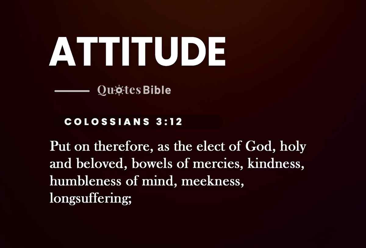 attitude bible verses quote