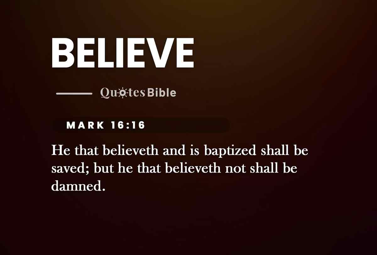 believe bible verses photo