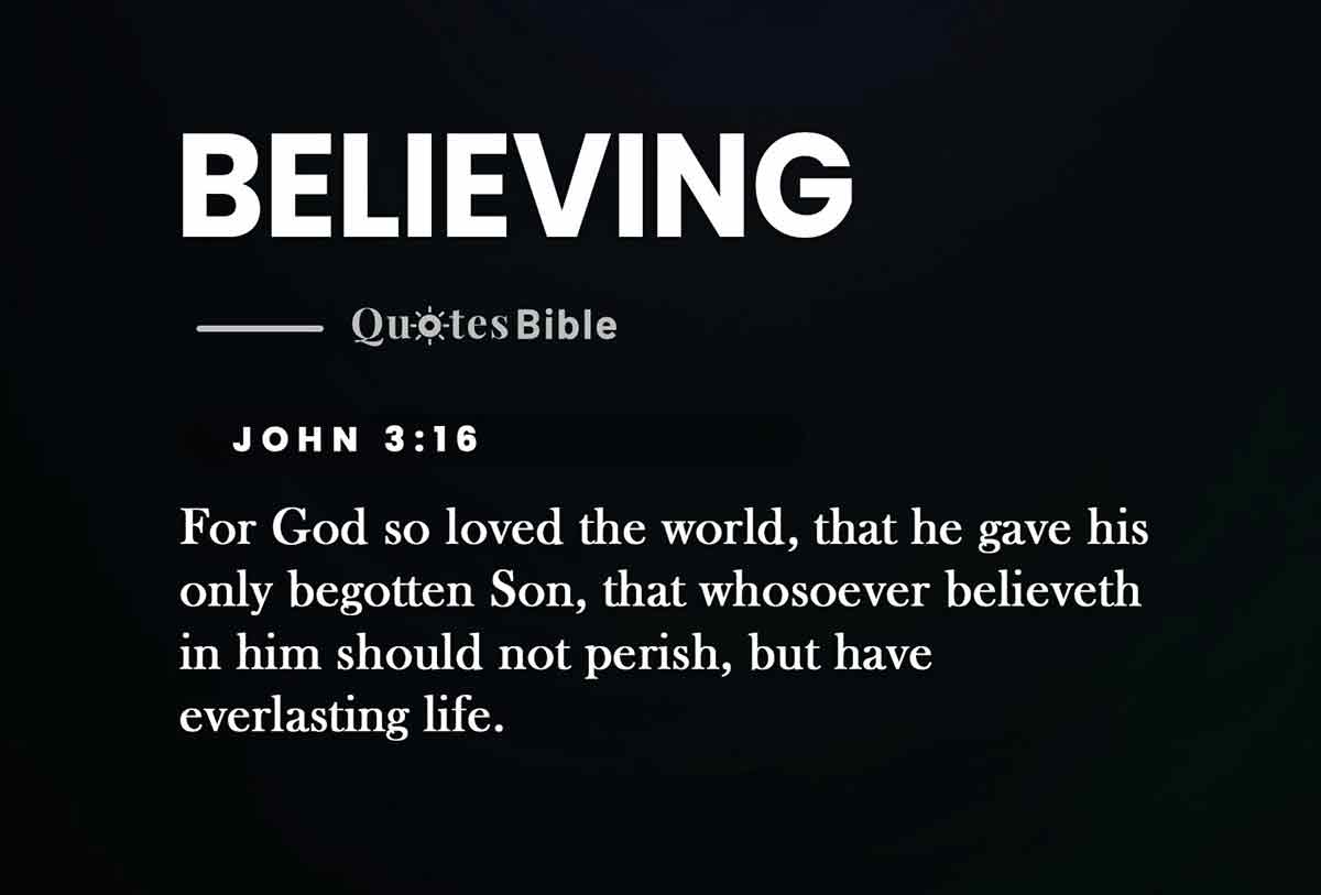 believing bible verses photo