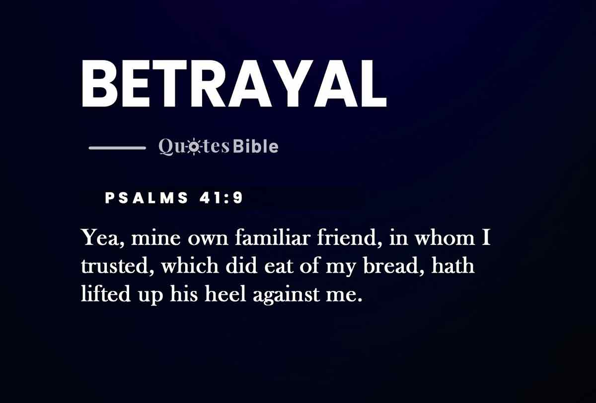 betrayal bible verses quote