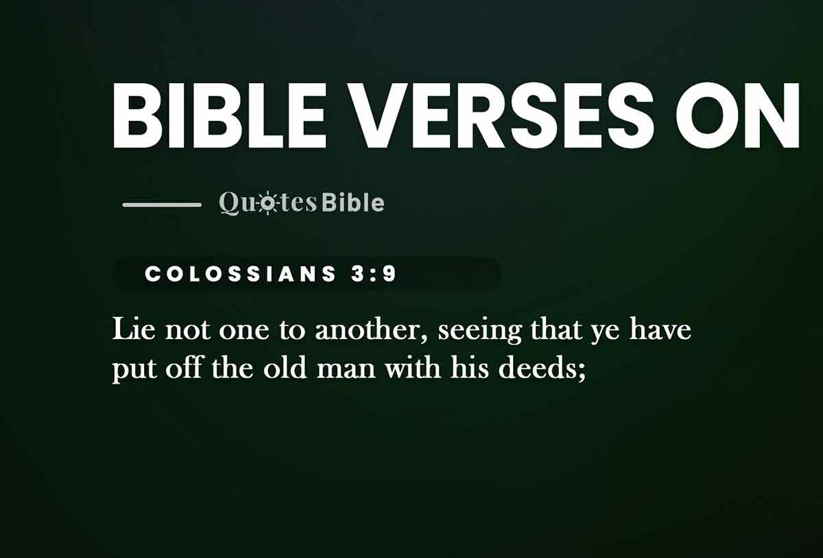 bible verses on lying bible verses photo