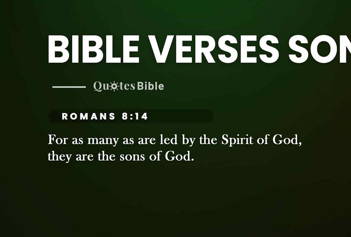bible verses son bible verses photo