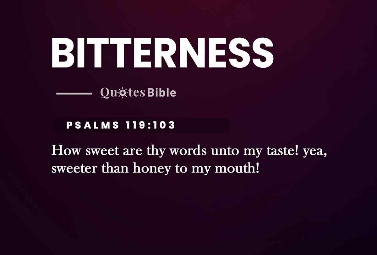 bitterness bible verses quote