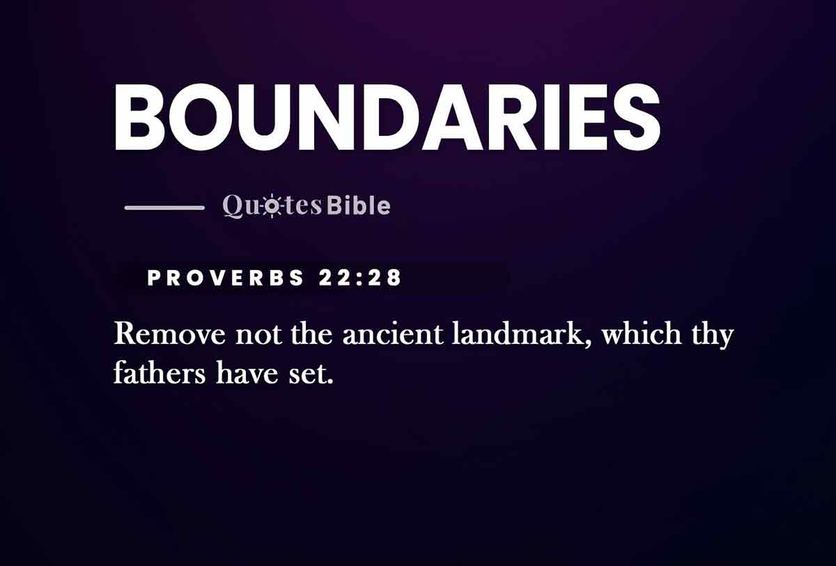boundaries bible verses photo