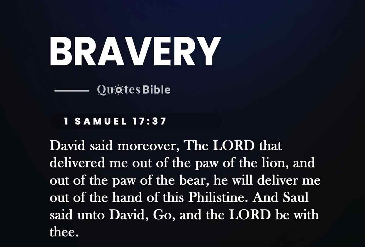 bravery bible verses photo