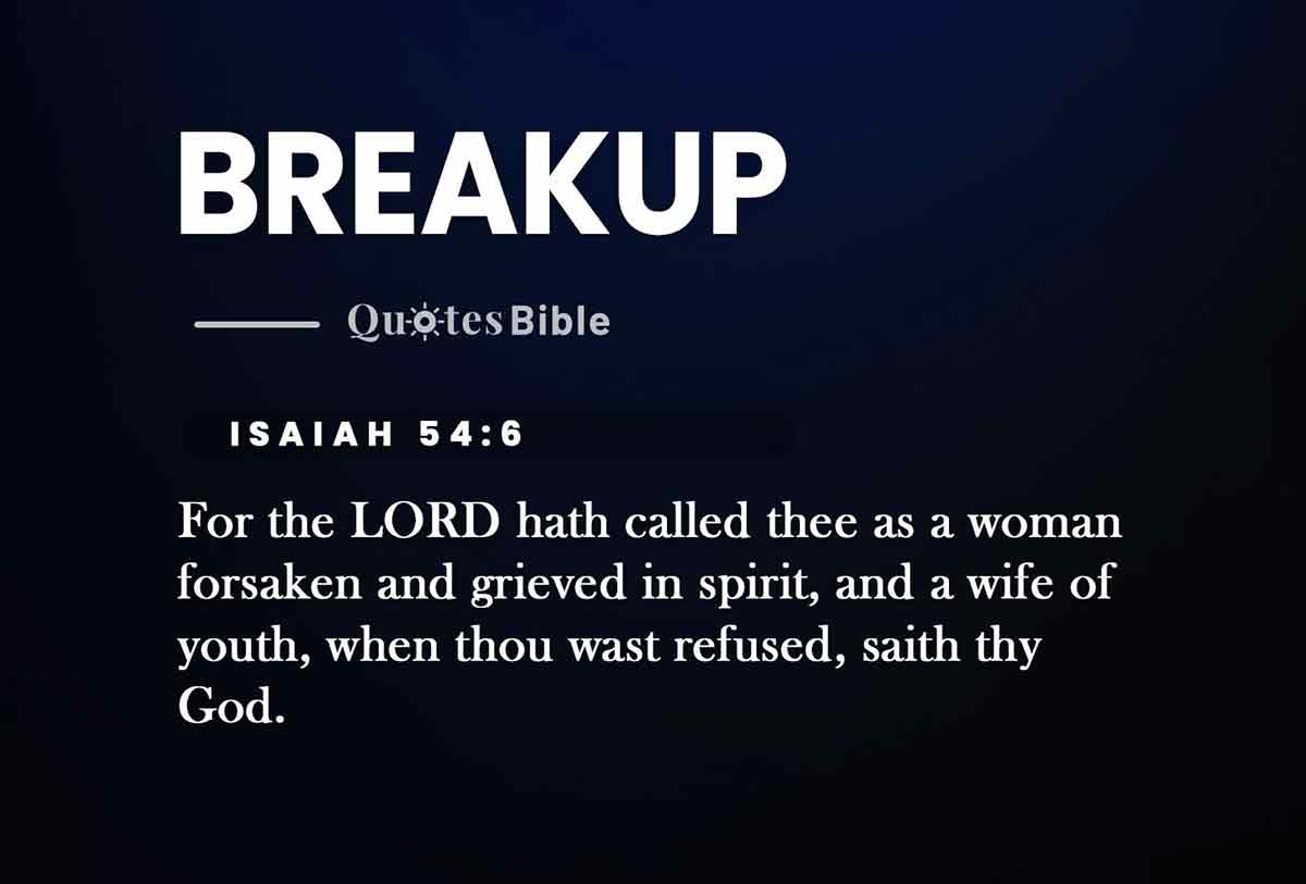 breakup bible verses quote