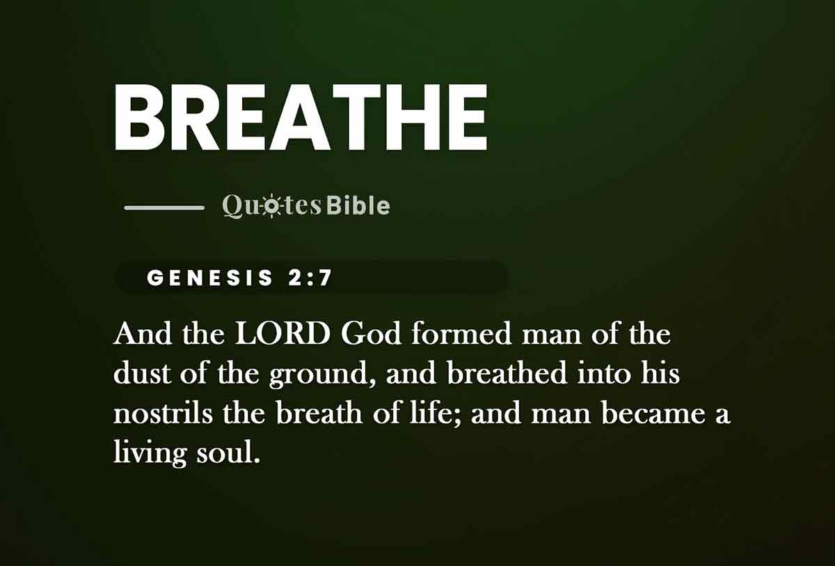 breathe bible verses quote