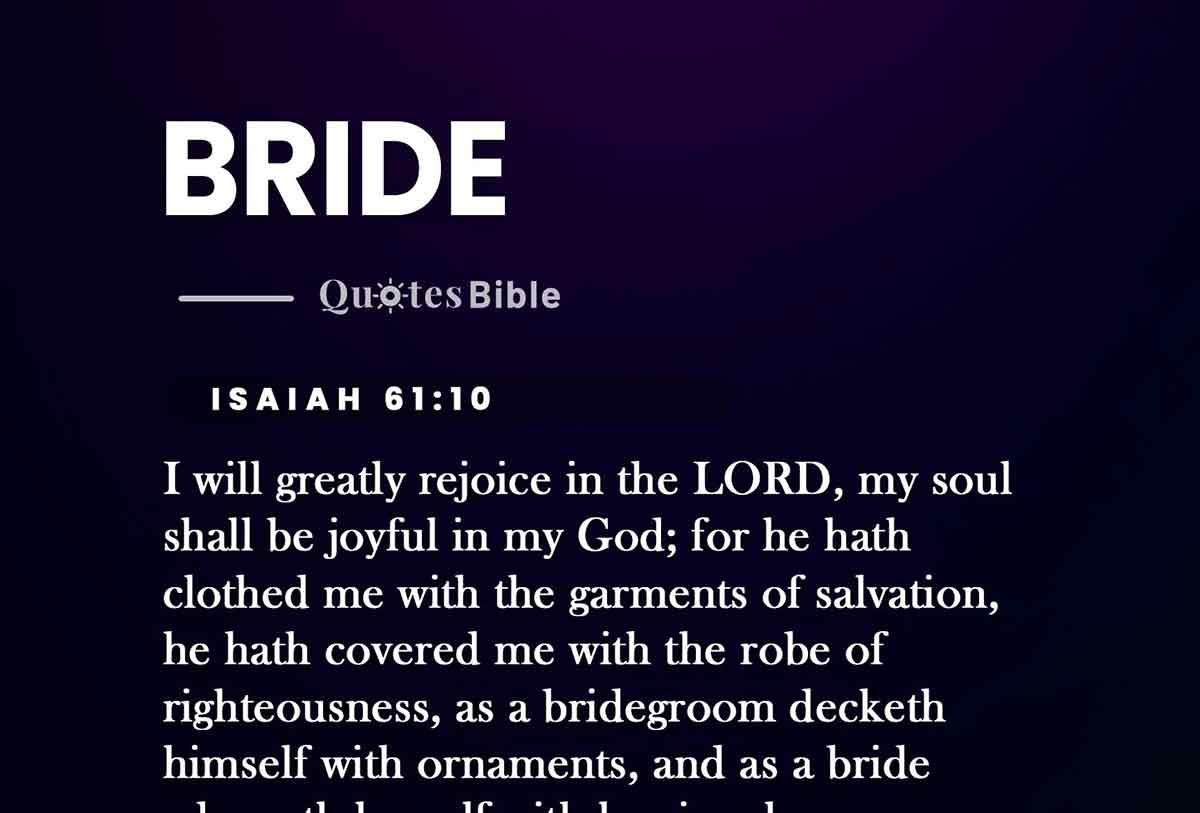 bride bible verses quote