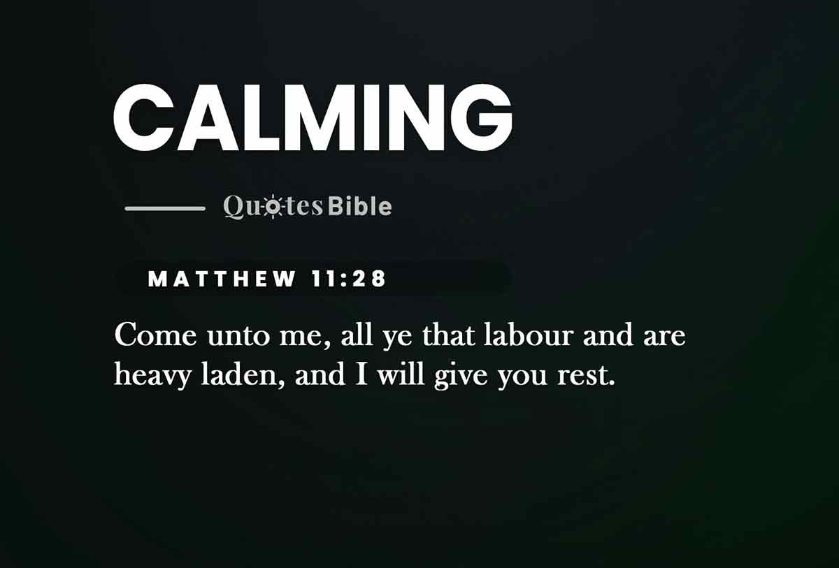 calming bible verses photo