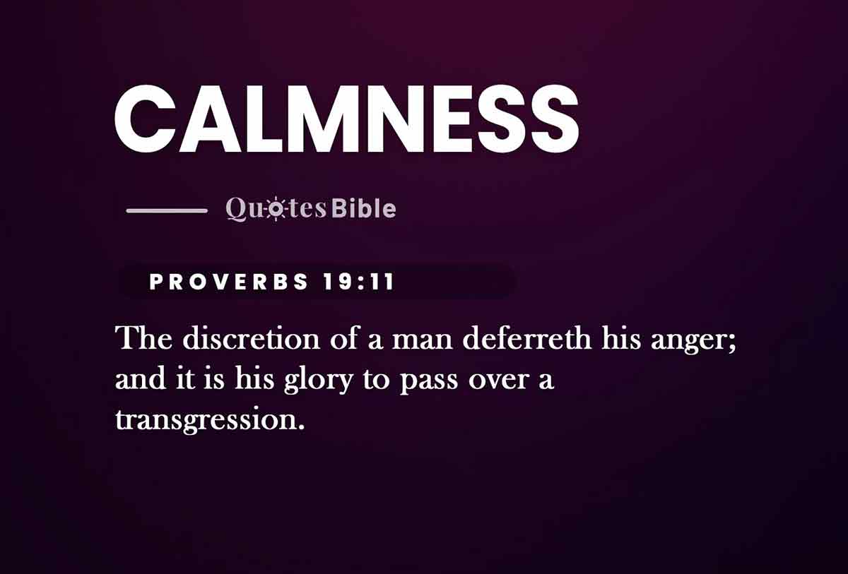 calmness bible verses quote