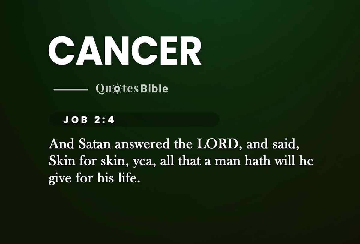 cancer bible verses quote