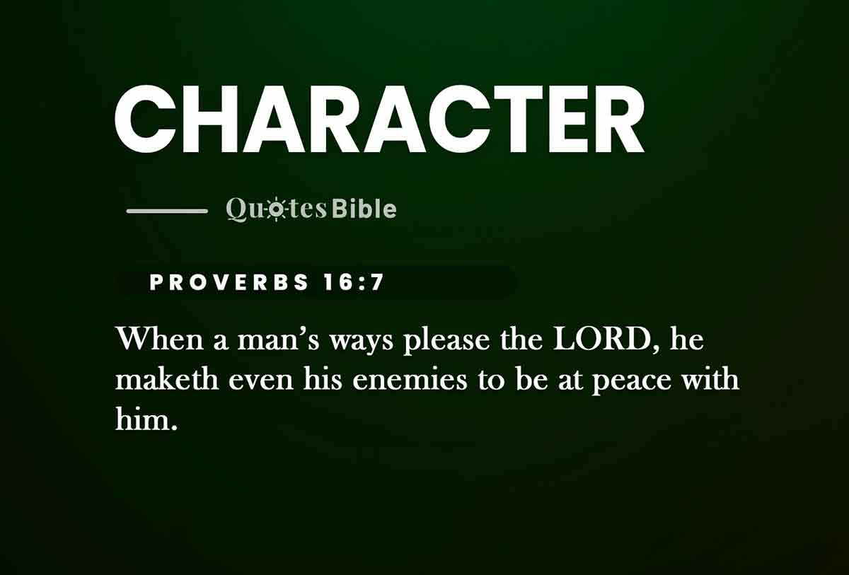 character bible verses photo