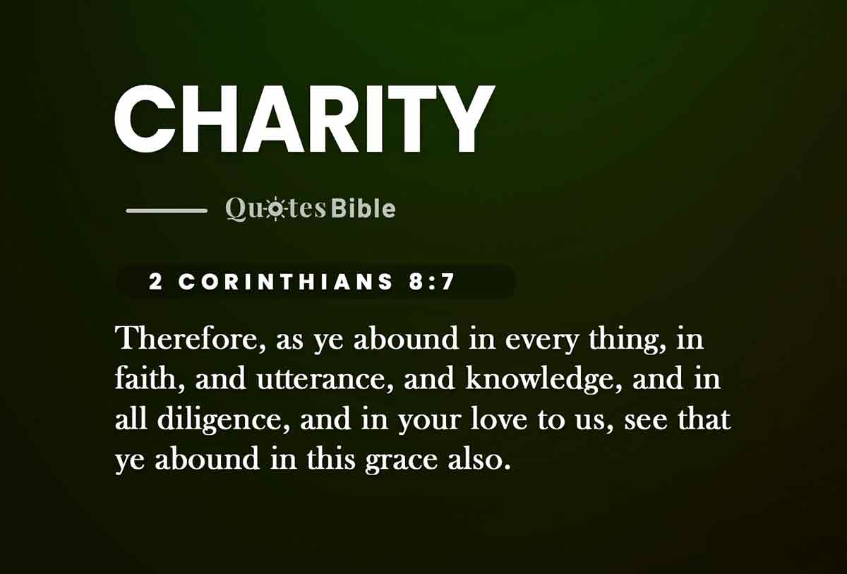 charity bible verses quote