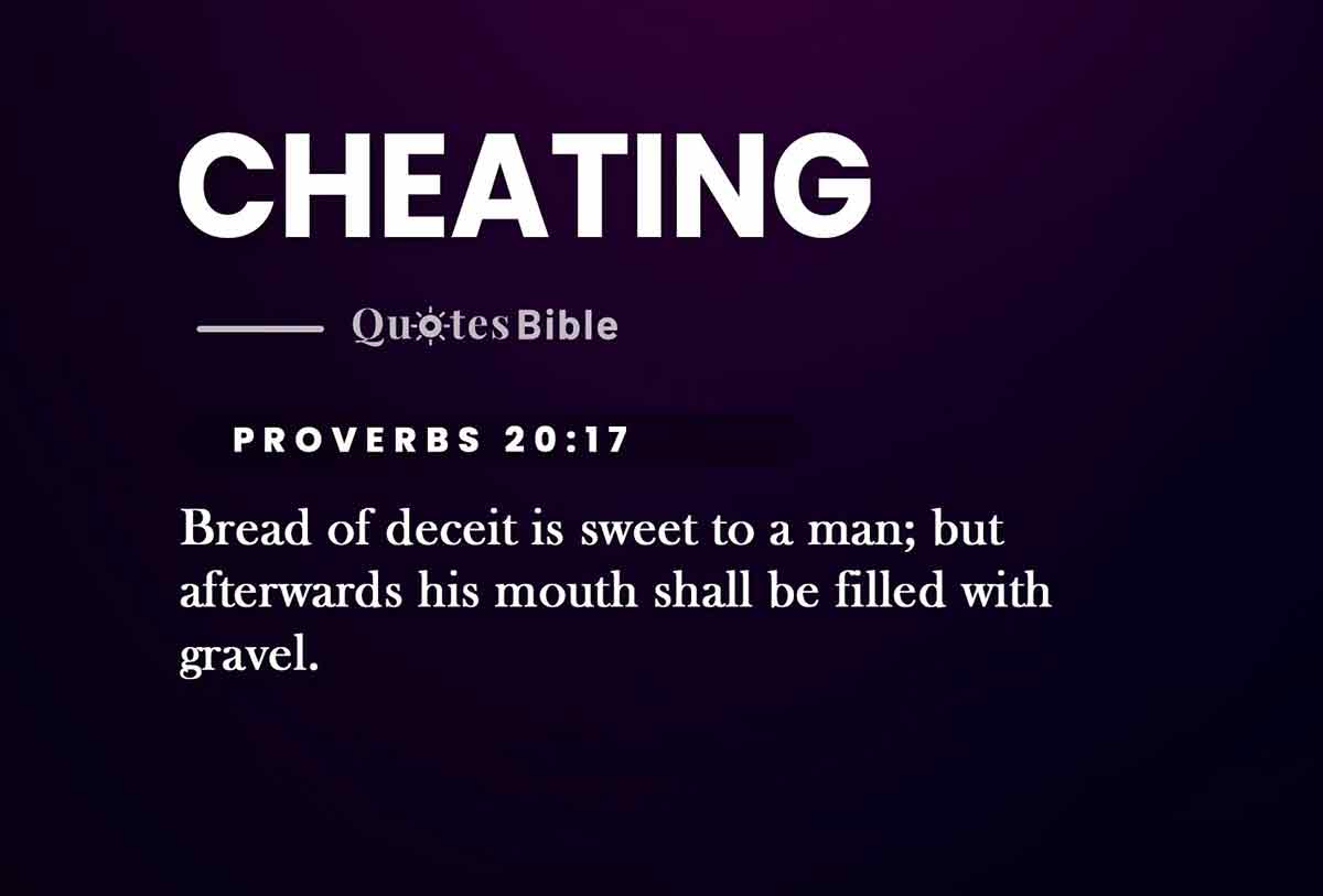 cheating bible verses quote