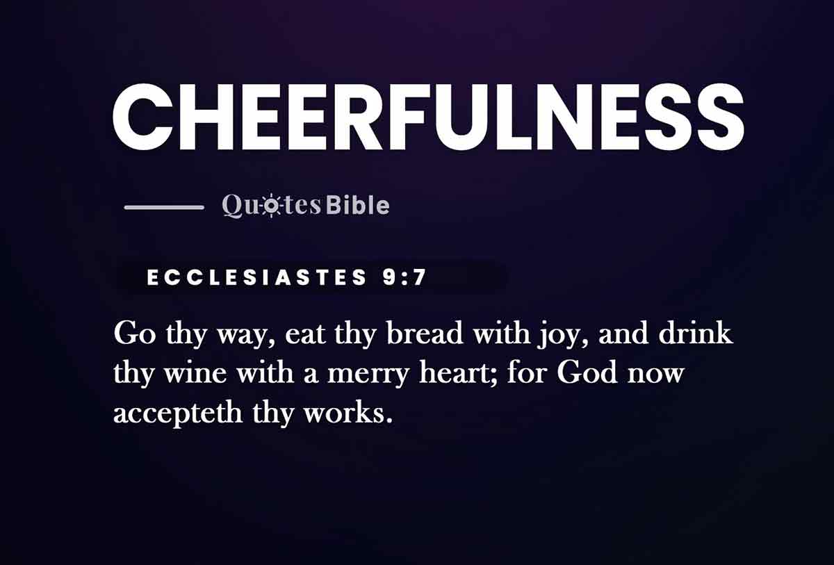 cheerfulness bible verses quote