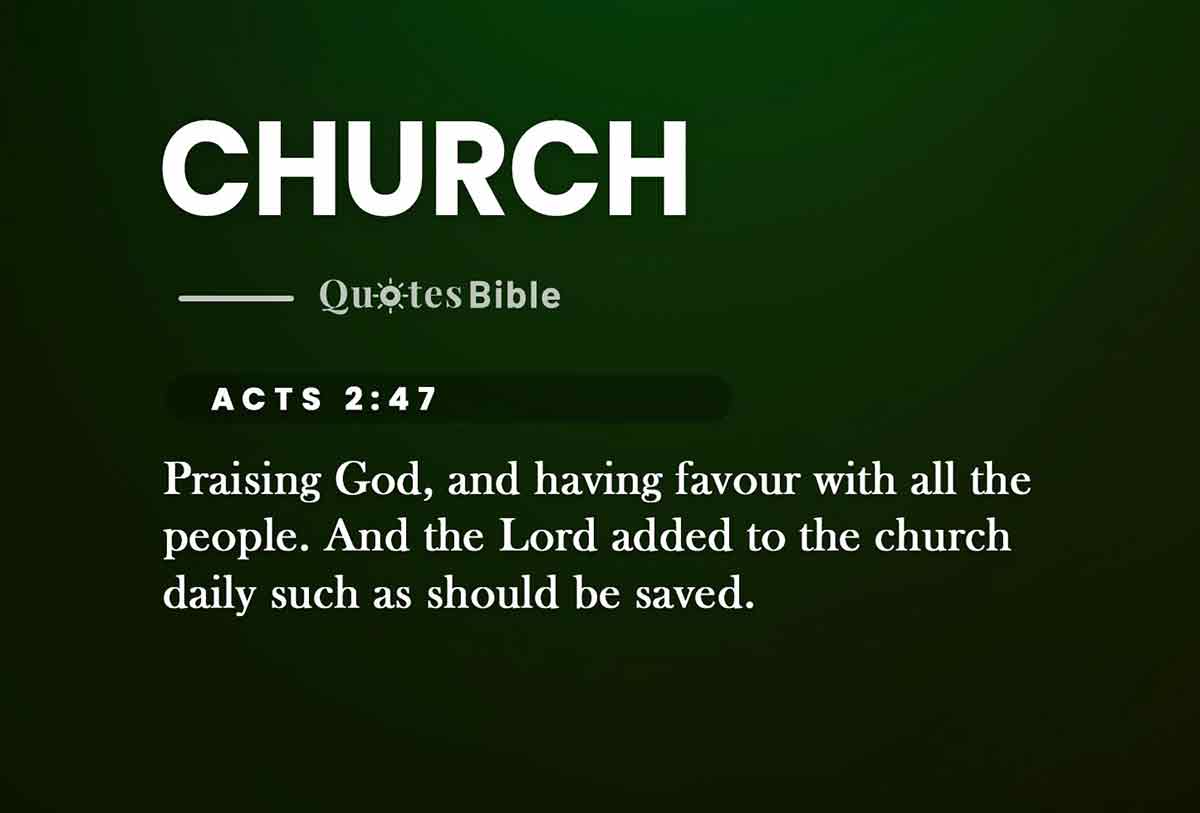 church bible verses quote