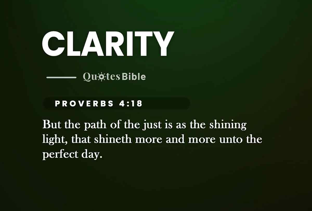 clarity bible verses quote