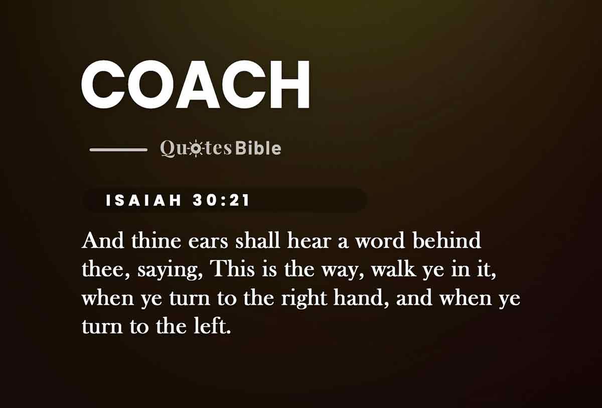 coach bible verses quote