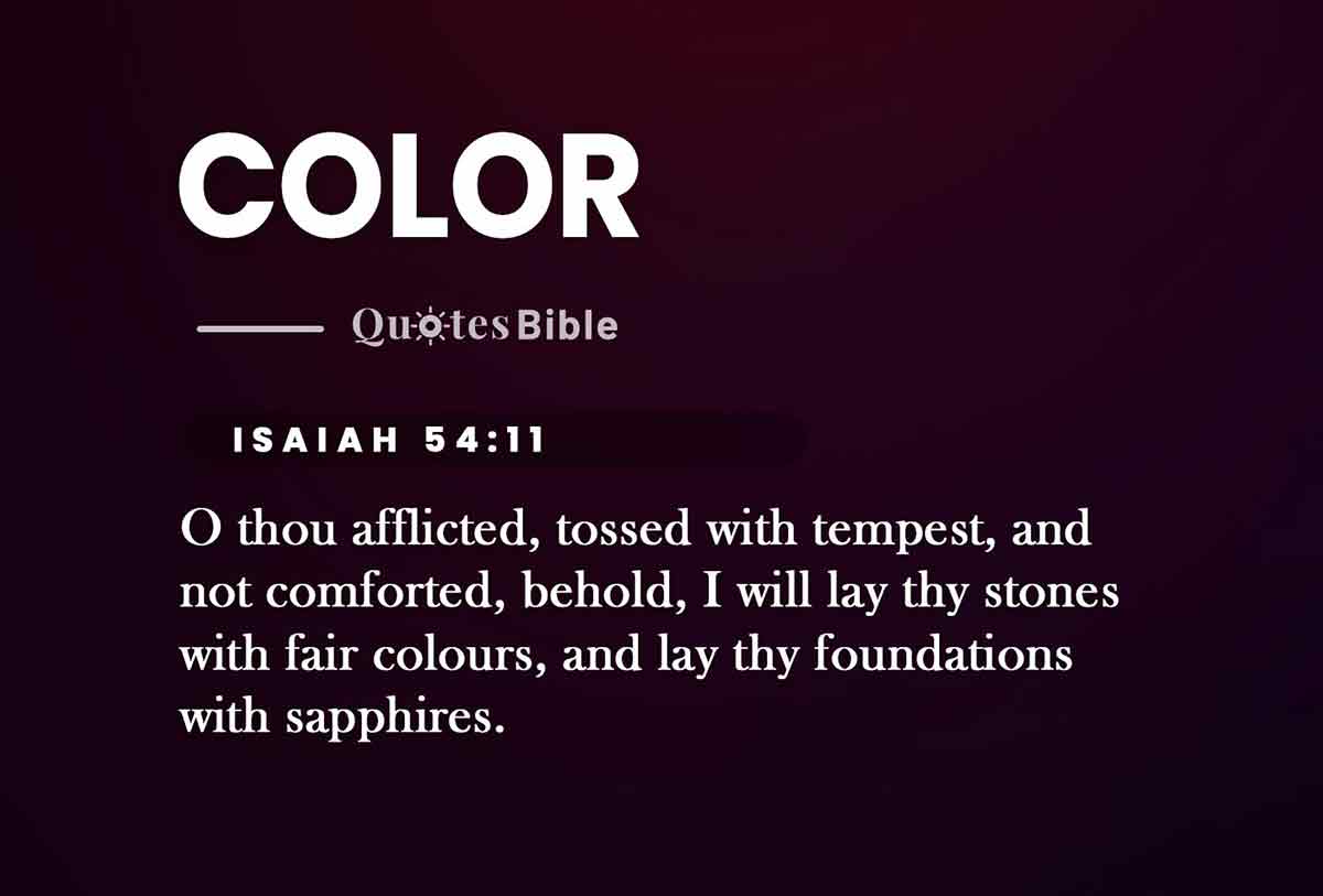 color bible verses quote